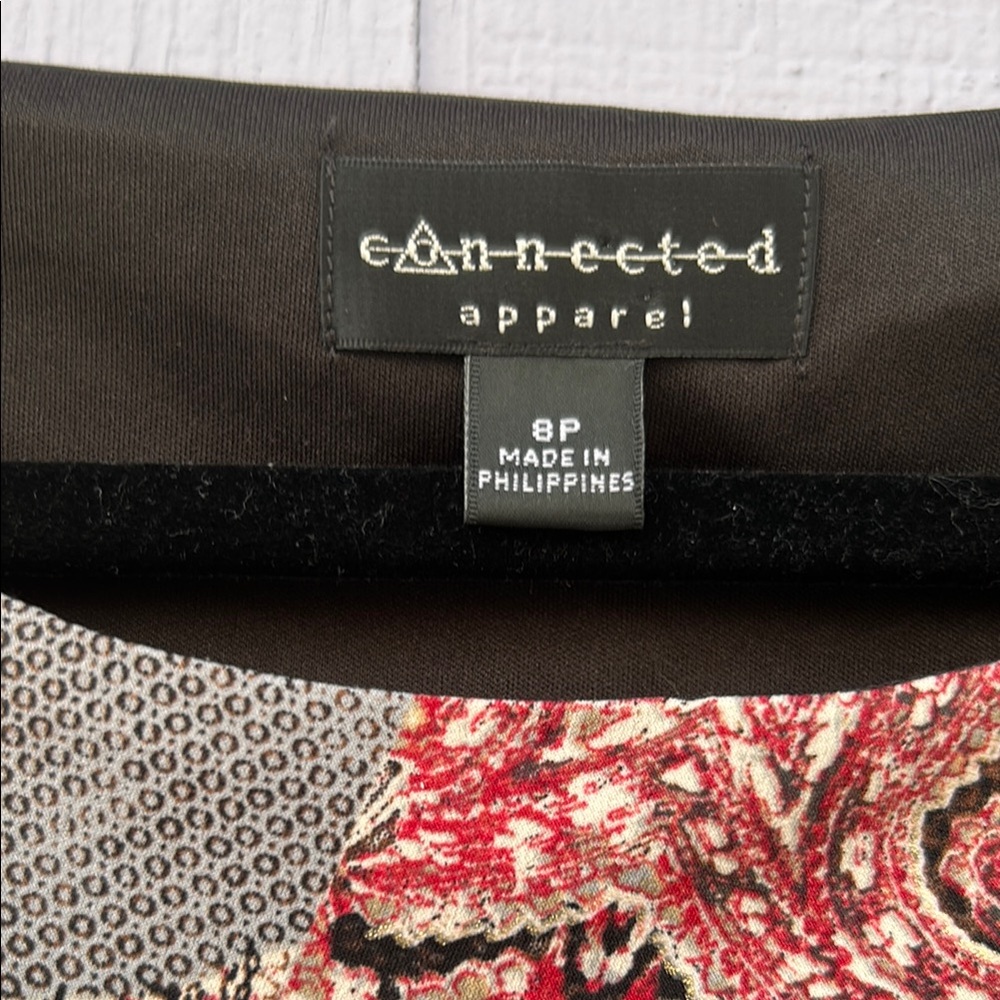 Connected Apparel Multicolor Patchwork Mini Dress - image 2